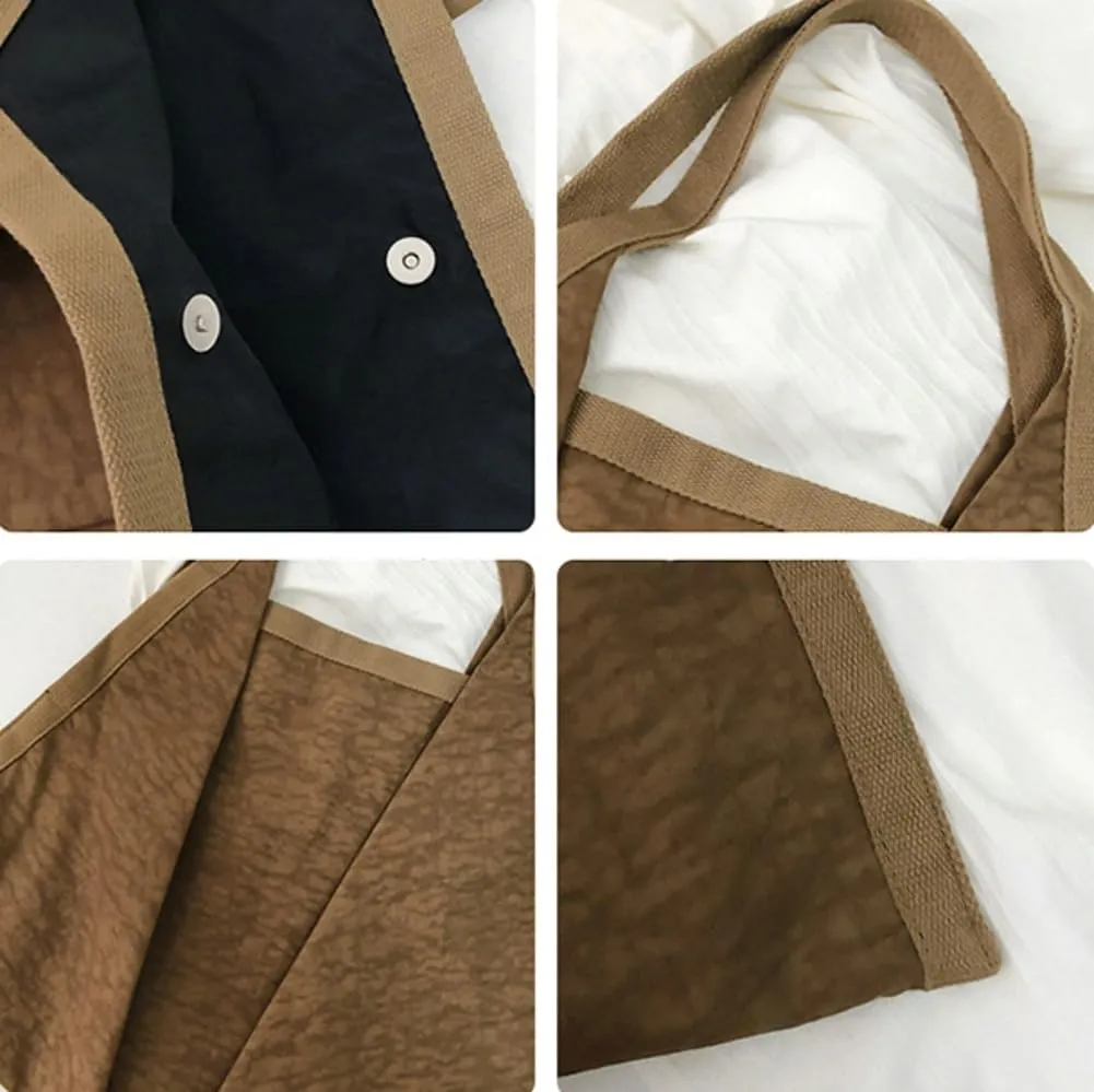 Hobo Bags Tote Bag for Women Nylon Canvas Shoulder Bag Purse Slouchy Top Handle Handbag