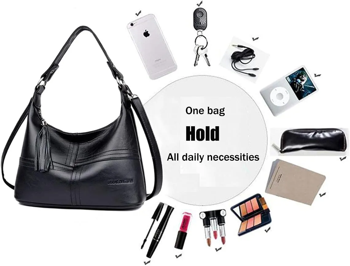 Hobo Purses and Handbags for Women Shoulder Bag Crossbody Bags with Tassel