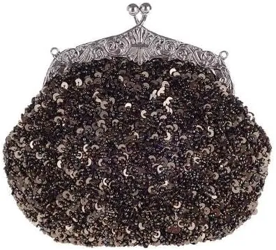 HUFFA Clutch Purse Silver Crystal Evening Bag Women Wedding Diamantes Party Bridal Handbags (Color : A 02)