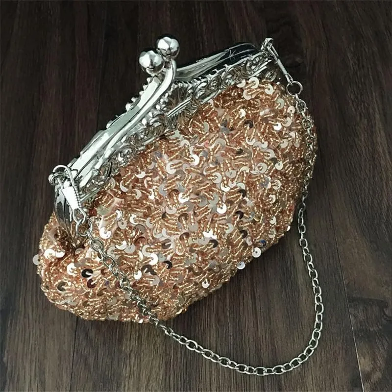 HUFFA Clutch Purse Silver Crystal Evening Bag Women Wedding Diamantes Party Bridal Handbags (Color : A 02)