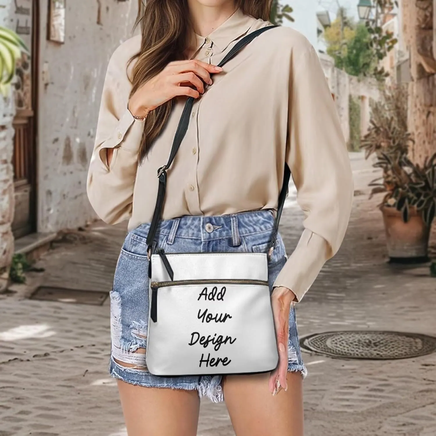HUGS IDEA Crossbody Shoulder Handbags Crossbody Purse Large Size Sling Bags Leather Tote Hand Bags
