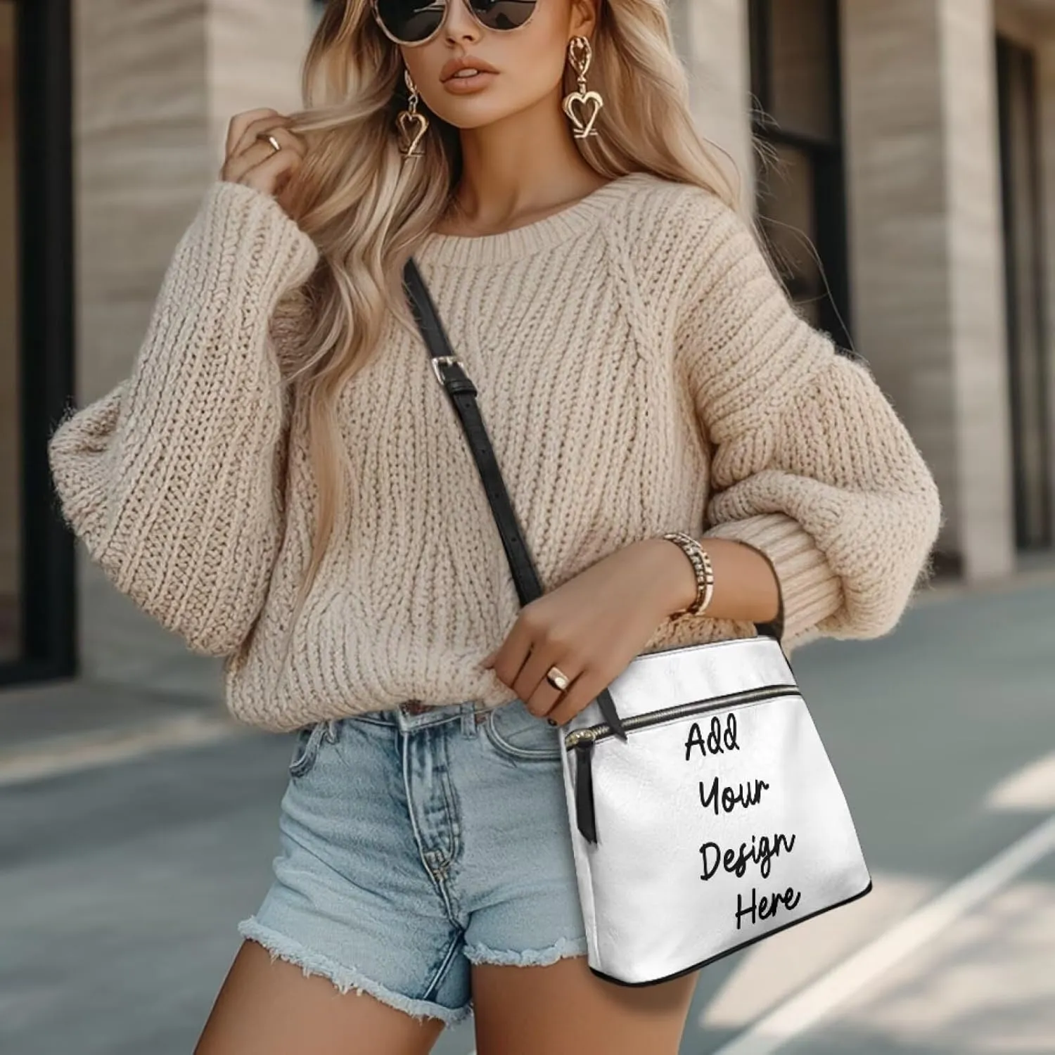 HUGS IDEA Crossbody Shoulder Handbags Crossbody Purse Large Size Sling Bags Leather Tote Hand Bags