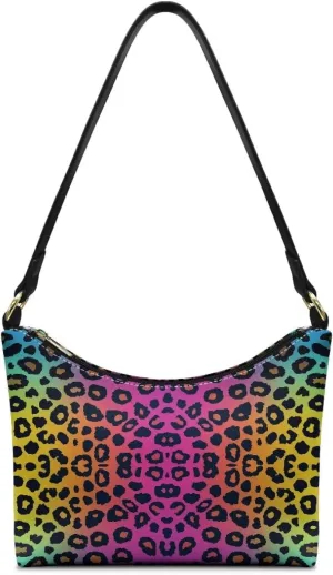 HUGS IDEA Leopard Print Clutch Handbag Fashion Shoulder Purse for Lady Tote Bag Underarm Purse for Work