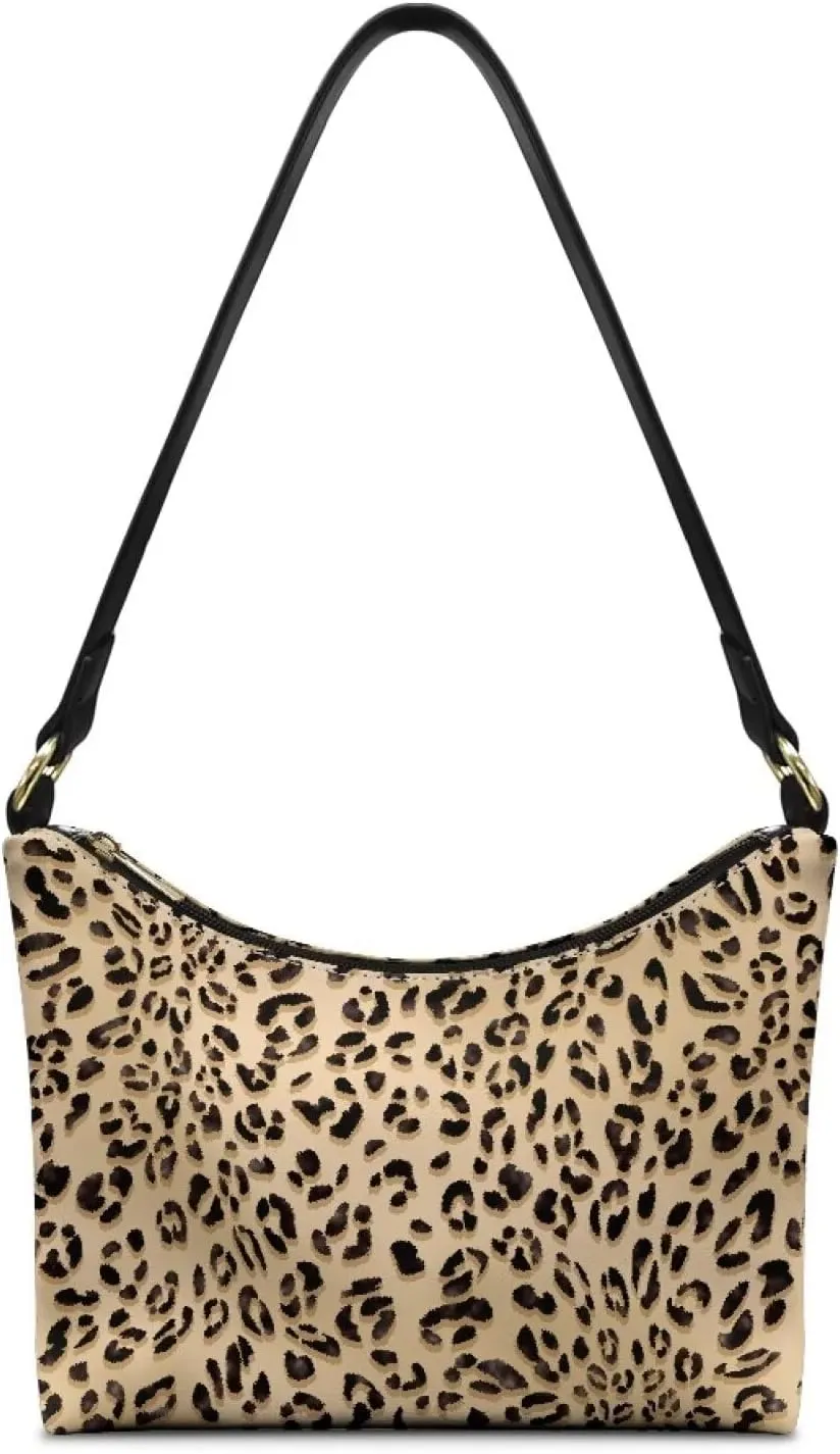 HUGS IDEA Leopard Print Clutch Handbag Fashion Shoulder Purse for Lady Tote Bag Underarm Purse for Work
