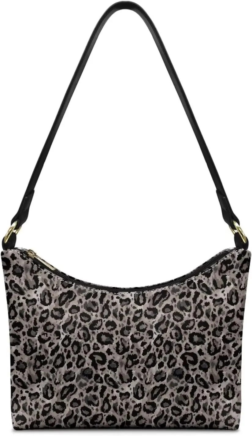HUGS IDEA Leopard Print Clutch Handbag Fashion Shoulder Purse for Lady Tote Bag Underarm Purse for Work