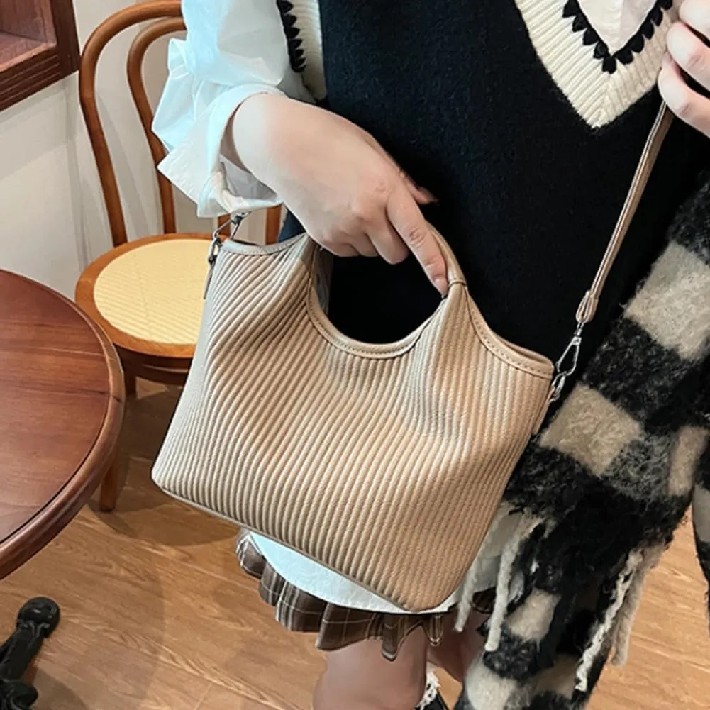 ikasus Women Tote Bag for PU Leather Shoulder Bags Fashion Hobo Bags Large Purse and Handbags Crossbody Bag Adjustable Strap, Khaki