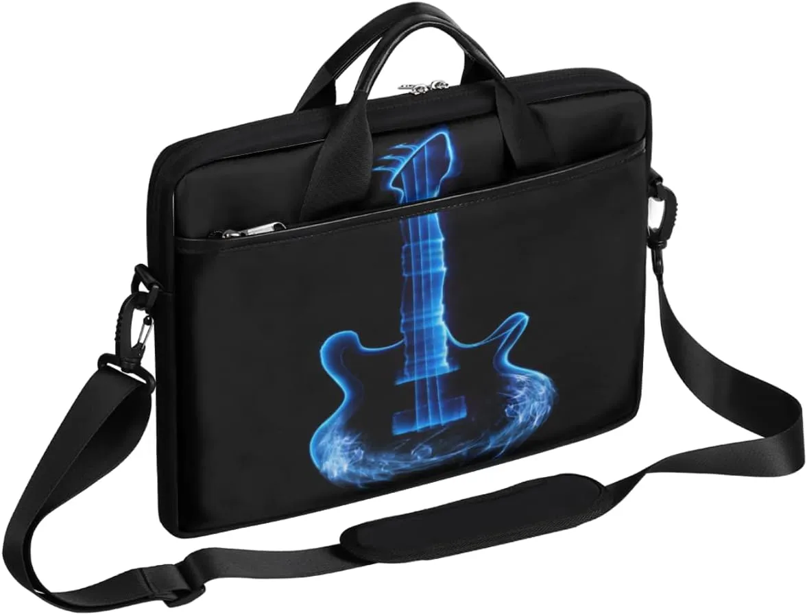Ikat Texture Laptop Shoulder Messenger Bag Waterproof Laptop Briefcase Handle Padded Strap