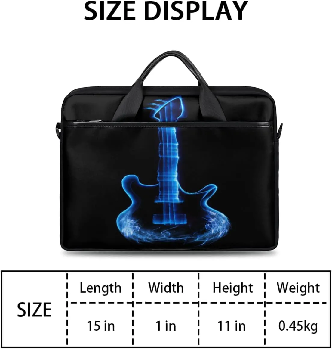 Ikat Texture Laptop Shoulder Messenger Bag Waterproof Laptop Briefcase Handle Padded Strap