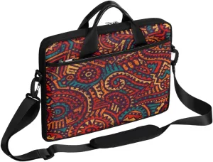 Independence Day Theme Design Laptop Shoulder Messenger Bag Waterproof Laptop Briefcase Handle Padded Strap