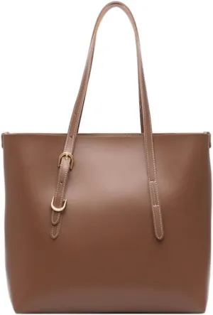 JSEIAJB Leather Bucket Composite Bags for Women Large Capacity Shoulder Bags Casual Tote