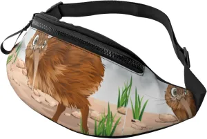 Kiwi Bird Fanny Packs With Adjustable Strap Fashion Belt Bag Waist Packs For Sports Workout Running Hiking