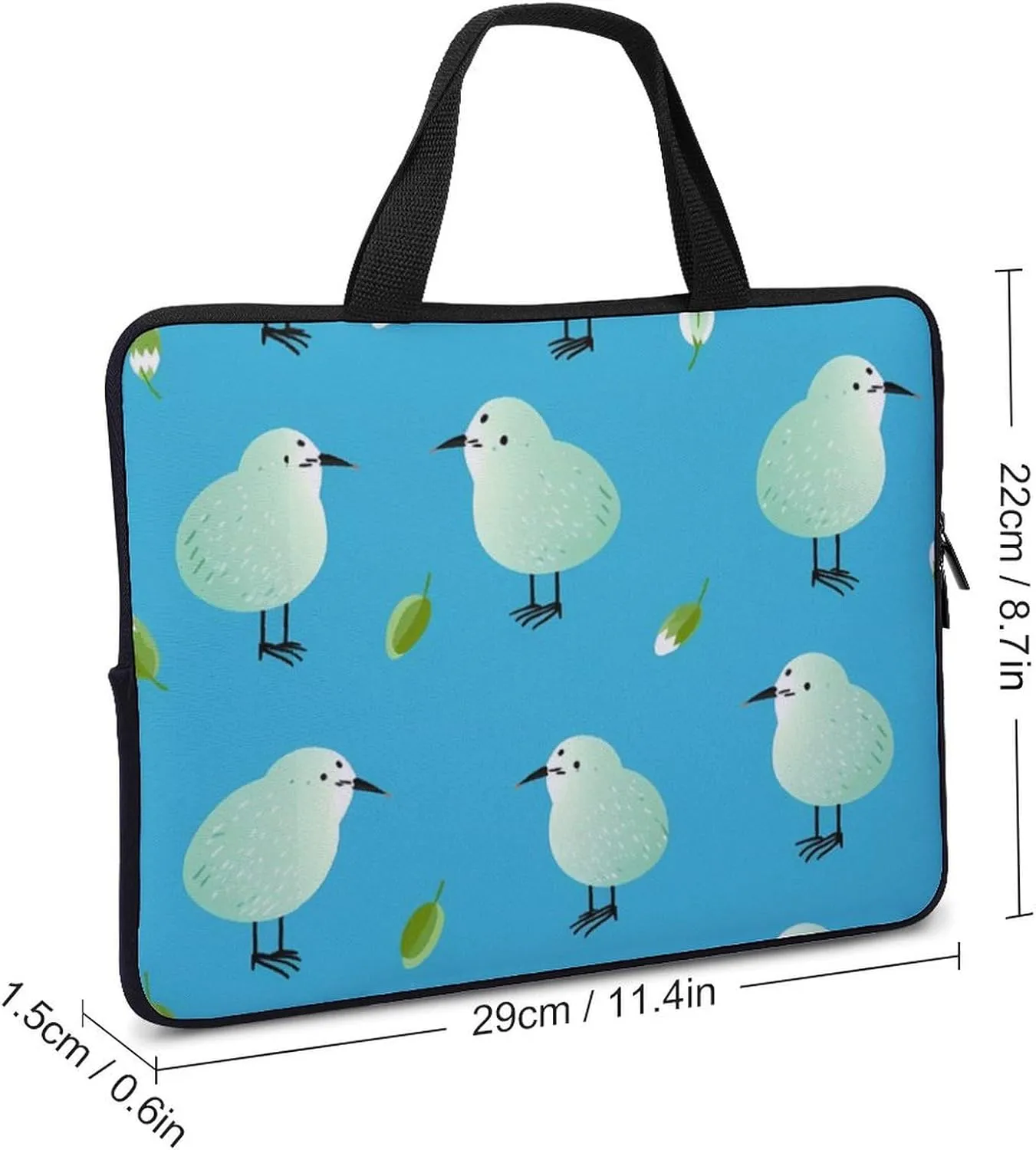 Kiwi Bird Laptop Bag Carrying Case Computer Protective Sleeve Case Briefcase for Men Women
