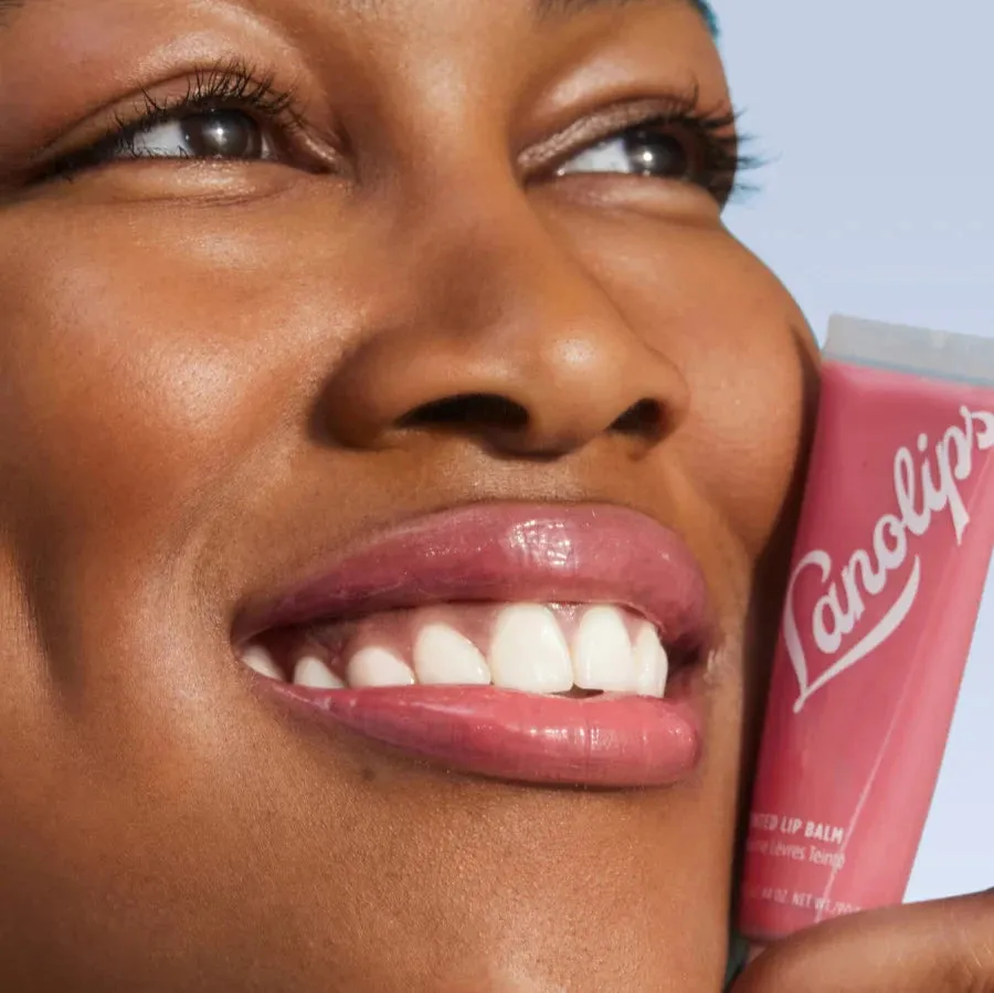 Lanolips Tinted Lanolin Lip Balm Rhubarb