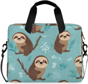 Laptop Bag Fits Up to 16 Inch Computer Brown Sloth Laughs Laptop Briefcases for Men Women