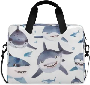 Laptop Bag Fits Up to 16 Inch Computer Chubby Sharks Laptop Briefcases for Men Women