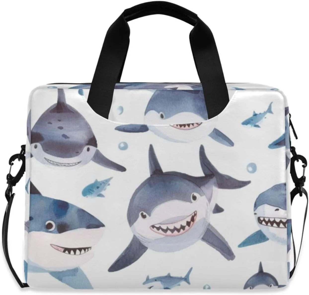 Laptop Bag Fits Up to 16 Inch Computer Chubby Sharks Laptop Briefcases for Men Women