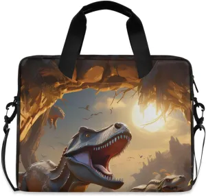 Laptop Bag Fits Up to 16 Inch Computer Dinosaur Hole Laptop Briefcases for Men Women