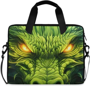 Laptop Bag Fits Up to 16 Inch Computer Green Dragon Laptop Briefcases for Men Women