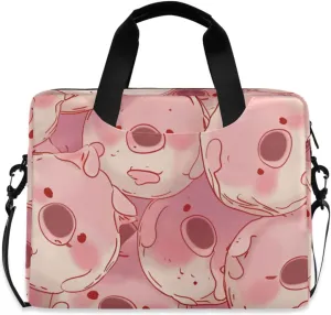 Laptop Bag Fits Up to 16 Inch Computer Piggy Donuts Laptop Briefcases for Men Women