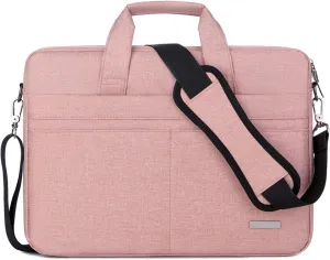 Laptop Bag Sleeve Case Shoulder Handbag Notebook Pouch Briefcases for 13 14 15 15.6 Inches (Color : Airbag-Pink, Size : 16.1in)