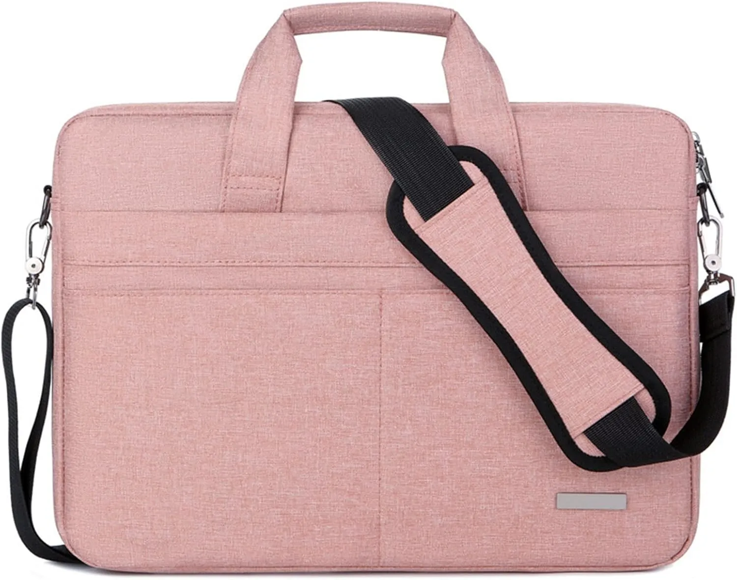 Laptop Bag Sleeve Case Shoulder Handbag Notebook Pouch Briefcases for 13 14 15 15.6 Inches (Color : Airbag-Pink, Size : 16.1in)
