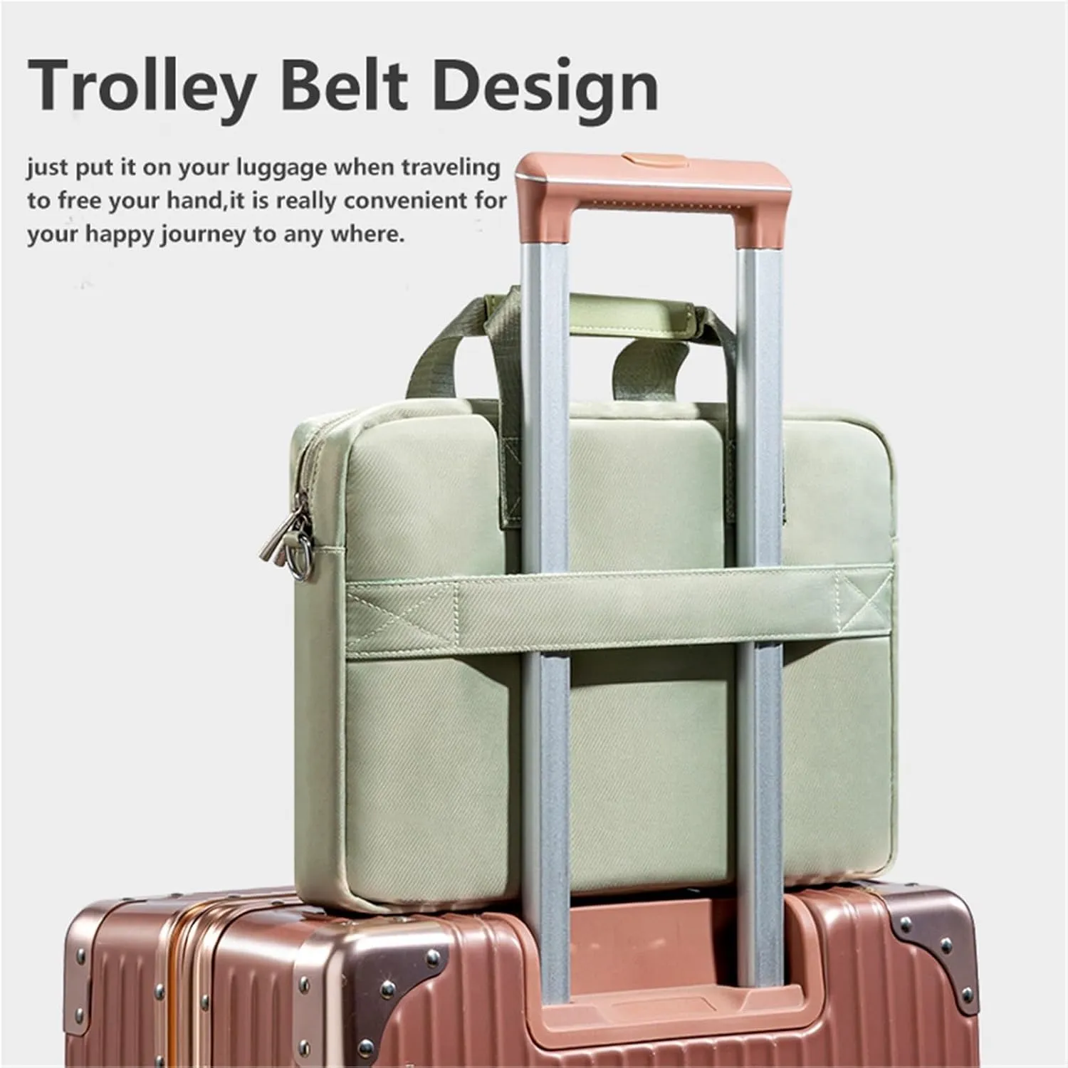 Laptop Shoulder Bag 13.3 14 15.6 16 Inch Laptop Bag Shoulder Handbag Briefcases Sleeve Case(Khaki,13 13.3 inch)