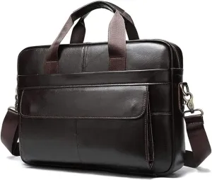 Leather Briefcase Laptop Messenger bag best computer satchel Handmade Bags for men and women