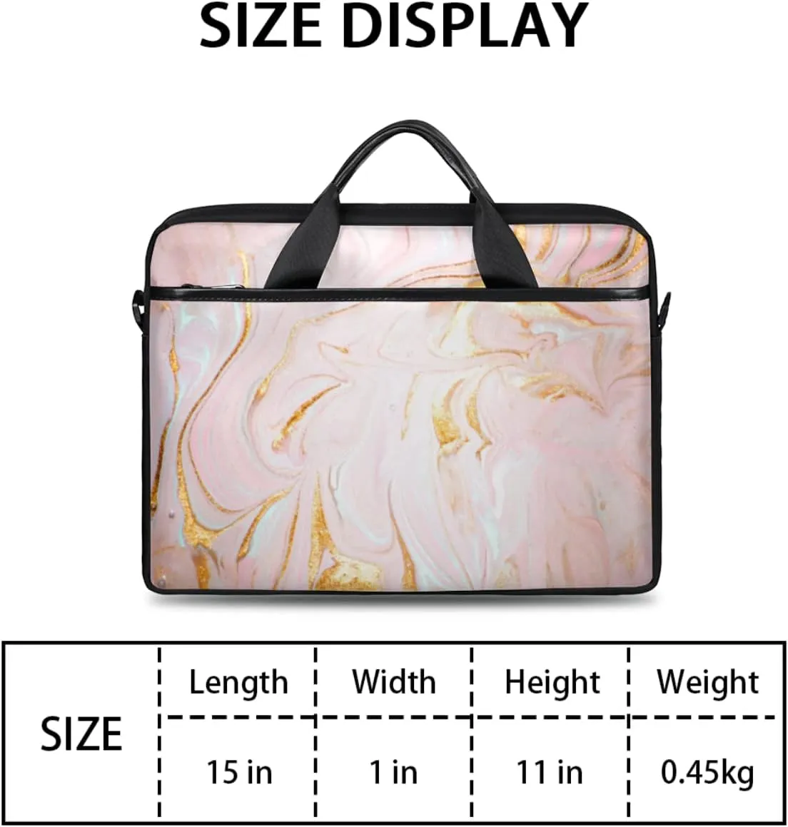 Lighthouse Sailing Ocean Theme Laptop Shoulder Messenger Bag Waterproof Laptop Briefcase with Handle and Padded Strap