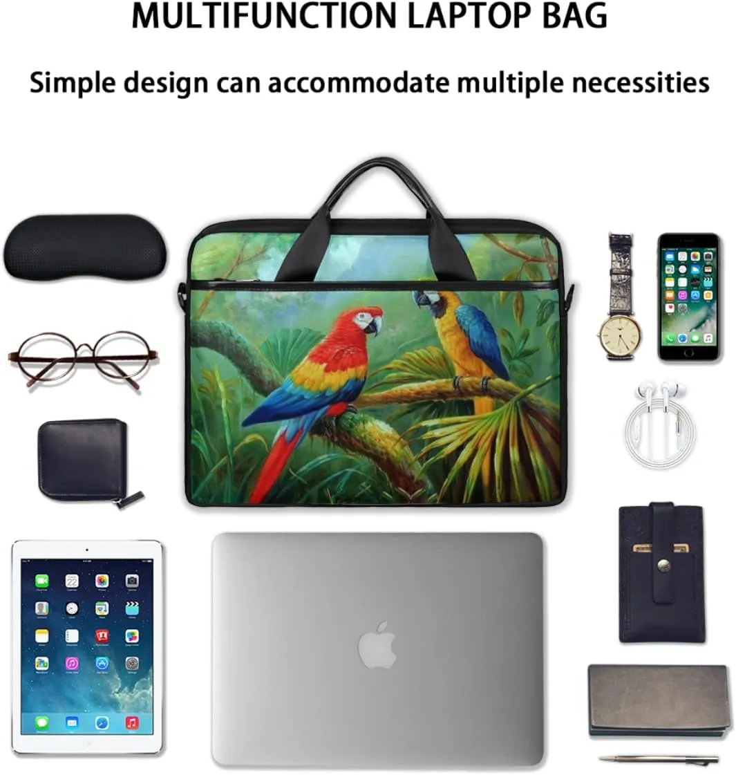 Love Lettering Doodle Laptop Shoulder Messenger Bag Waterproof Laptop Briefcase with Handle and Padded Strap Case Sleeve