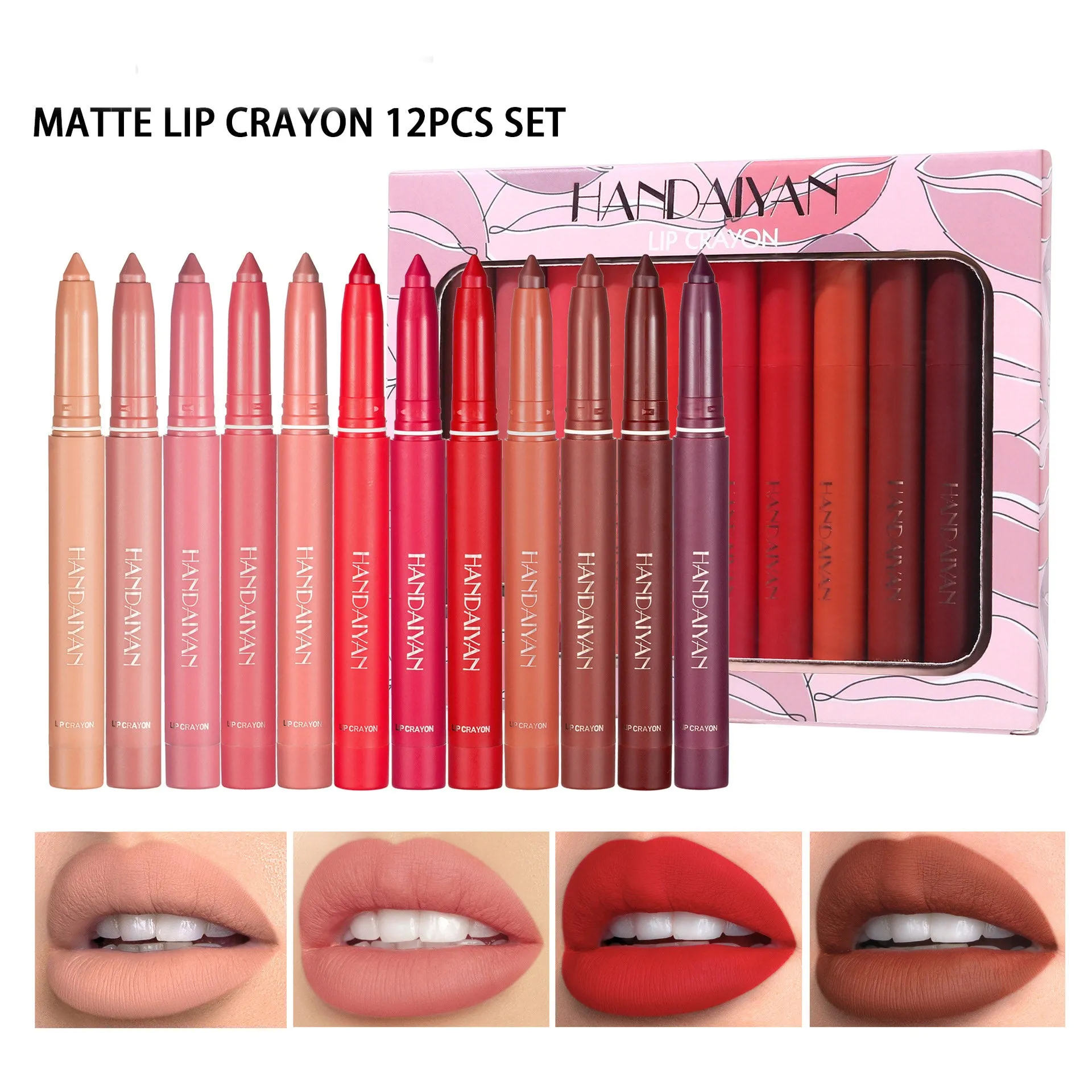 MA575 - 12 Colors Lip Pencil Set