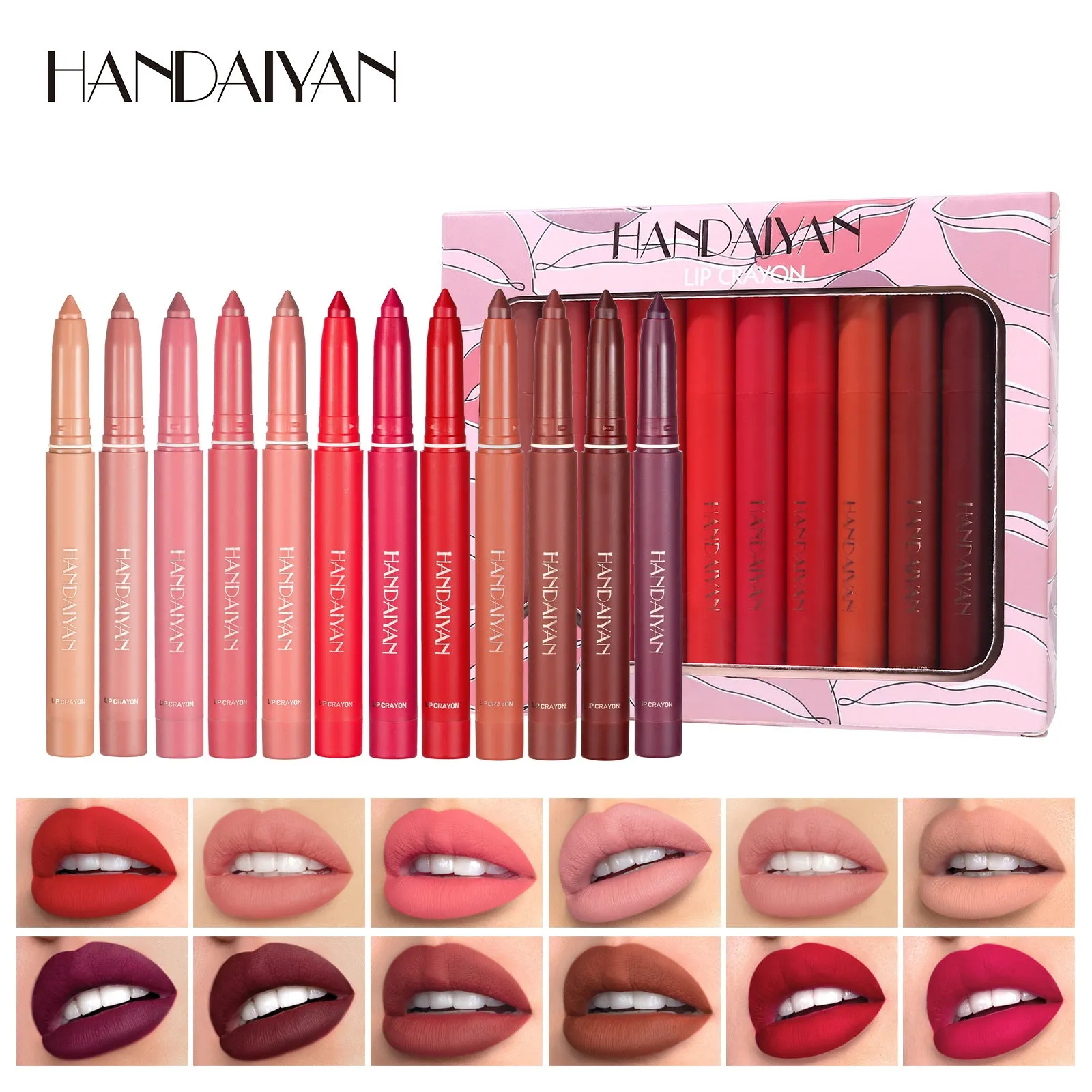 MA575 - 12 Colors Lip Pencil Set