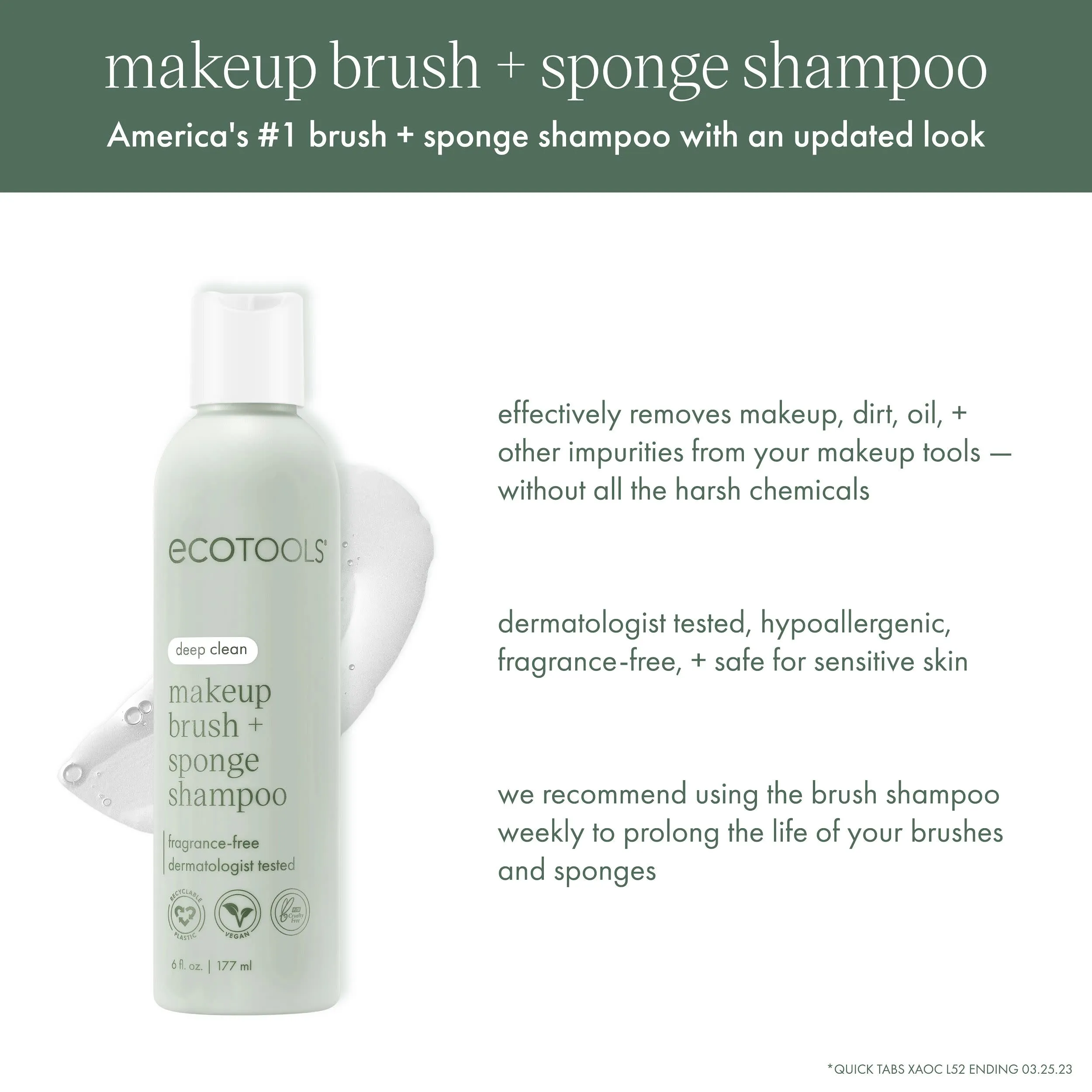 Makeup Brush & Beauty Sponge Cleansing Shampoo