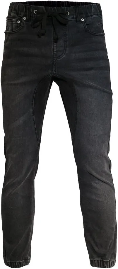 Minimal Clothing Men's Trendy Harem Twill Slim Fit Jogger Pants, Dc-washed Black, X-Large