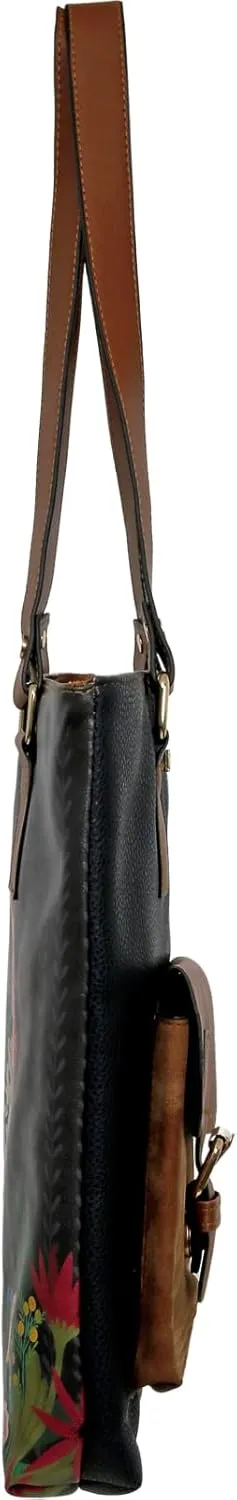 Multi Pocket Shoulder Bags for Women - Vegan Leather and Unique Design Handmade Womens Bags