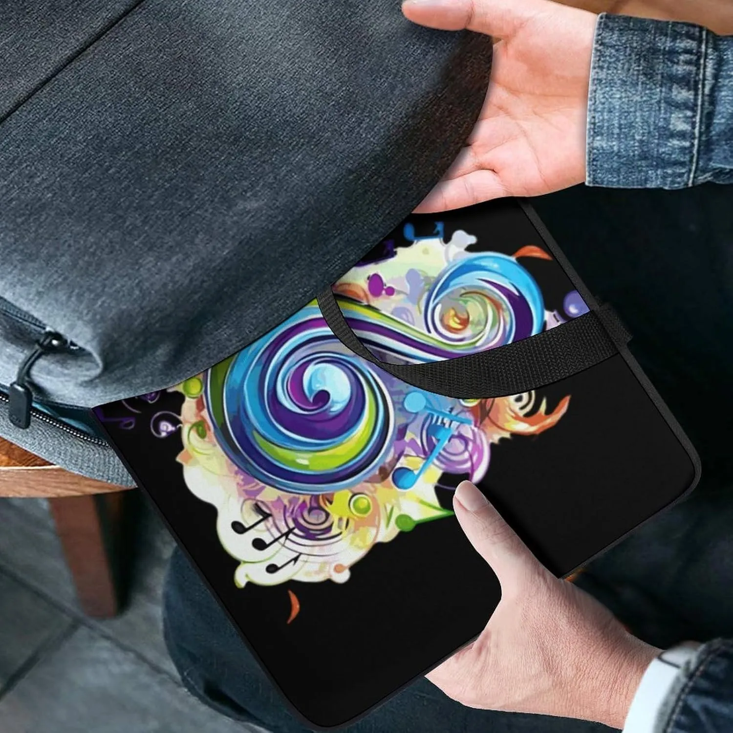 Music Note Laptop Bag Carrying Case Computer Protective Sleeve Case Briefcase for Men Women