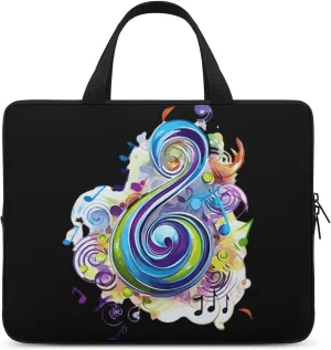 Music Note Laptop Bag Carrying Case Computer Protective Sleeve Case Briefcase for Men Women