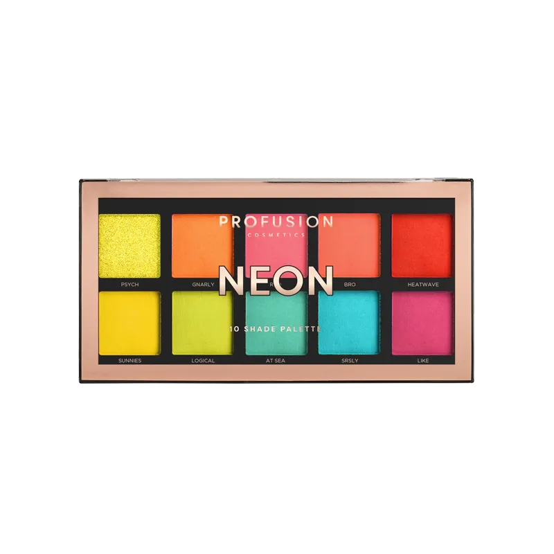 Neon 10 shade palette