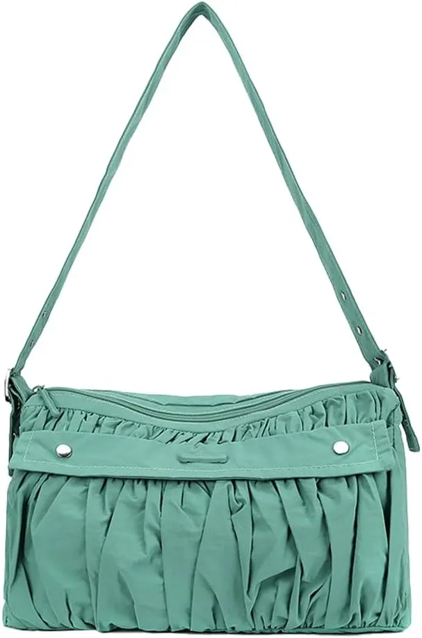 Nylon Crossbody Bags for Women Floppy Handbags for Women Puffy Purse Shoulder Bag Hobo Bag Satchel for Work Travel 2025