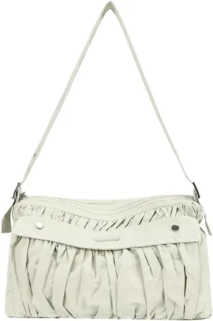 Nylon Crossbody Bags for Women Floppy Handbags for Women Puffy Purse Shoulder Bag Hobo Bag Satchel for Work Travel 2025