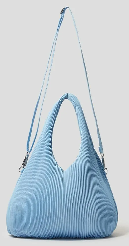 Nylon Hobo Bags Purse for Women Slouchy Satchel Handbag Casual Shoulder Bag Tote Bag Ruffle Crossbody Bags