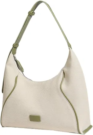 Oatmeal Satchel for Women Underarm Hobo Handbags for Women Casual Tote Bag Ladies Tote Purse for Travel Gym Work Trendy