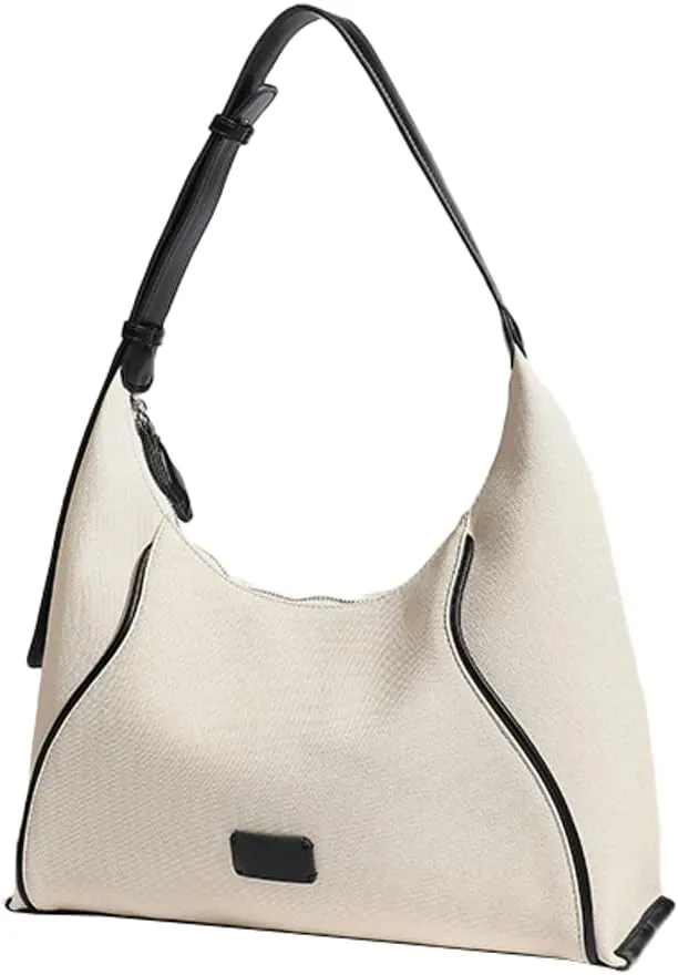 Oatmeal Satchel for Women Underarm Hobo Handbags for Women Casual Tote Bag Ladies Tote Purse for Travel Gym Work Trendy