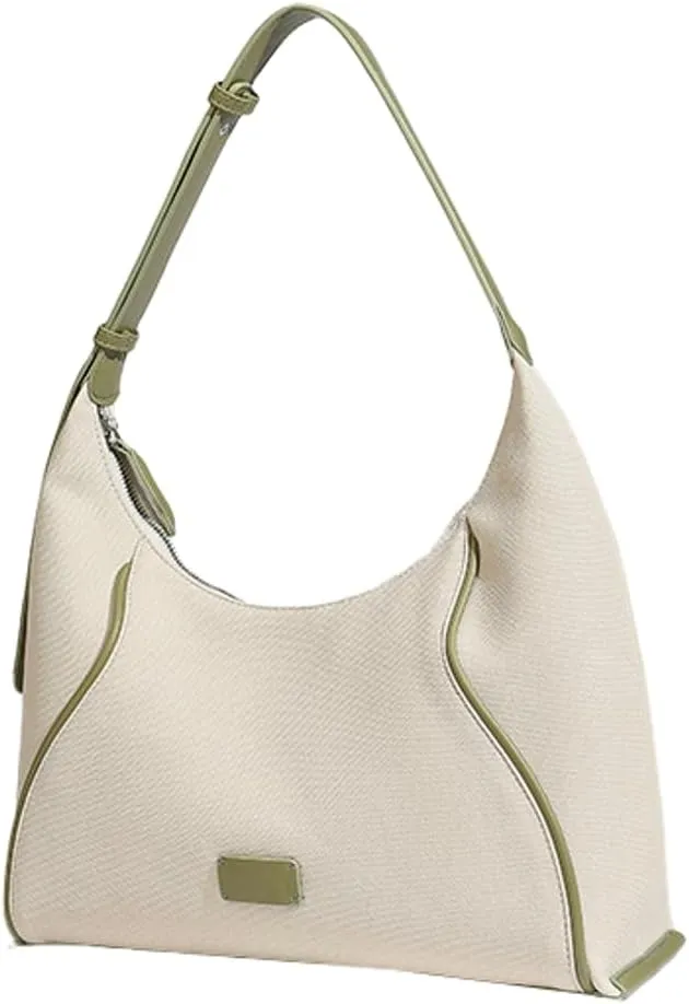 Oatmeal Satchel for Women Underarm Hobo Handbags for Women Casual Tote Bag Ladies Tote Purse for Travel Gym Work Trendy