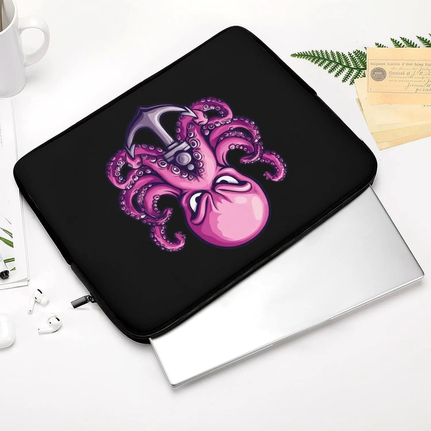 Octopus Anchores Laptop Case Sleeve Bag 10inch Durable Shockproof Protective Computer Carrying Cover Briefcase