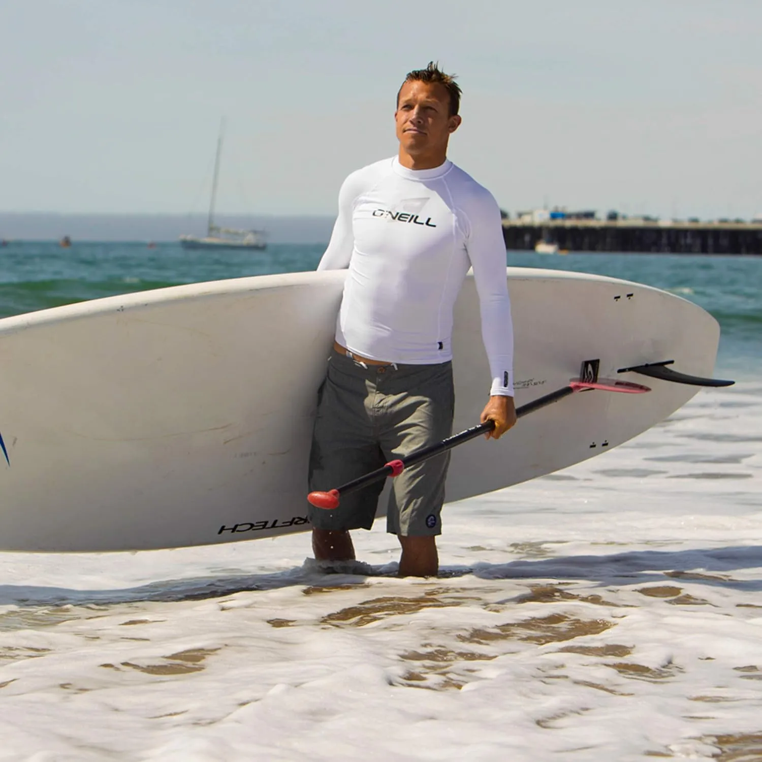 O'Neill Men's Basic Skins UPF 50  Long Sleeve Rash Guard