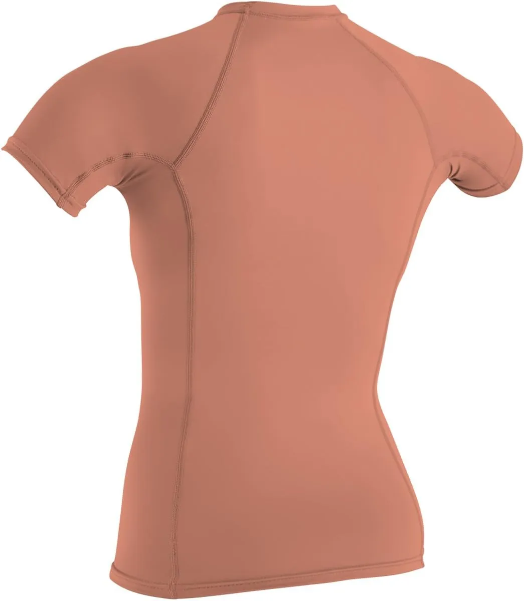 O'NEILL Women's Basic Skins UPF 50  Short Sleeve Rash Guard