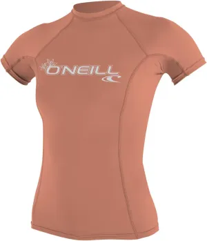 O'NEILL Women's Basic Skins UPF 50  Short Sleeve Rash Guard