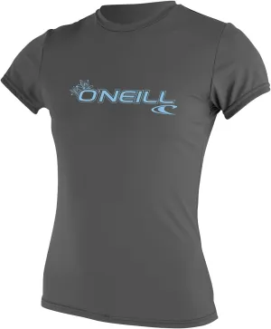 O'Neill Women's Basic Skins Upf 50  Short Sleeve Sun Shirt