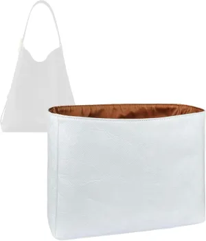Organizer for Low Key Hobo PM/MM, Lightweight Bag Insert, DupontPaper and Satin Silk Liner, 34 Interior Colors (PM, Champagne)