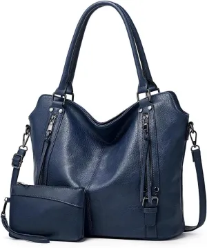 Pahajim Handbags for Women Large Designer Ladies Hobo bag Bucket Purse Faux Leather